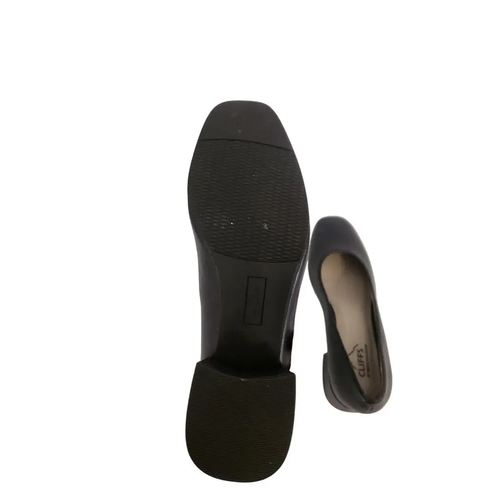 New Cliffs by White Mountain Quintesa Women's Block Heel Pumps Navy 7M